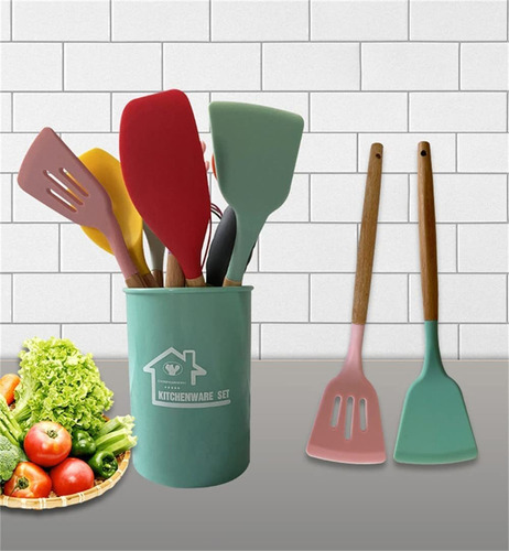 Juego Utensilios Cocina Silicona Cocinar Utensilios Cocina