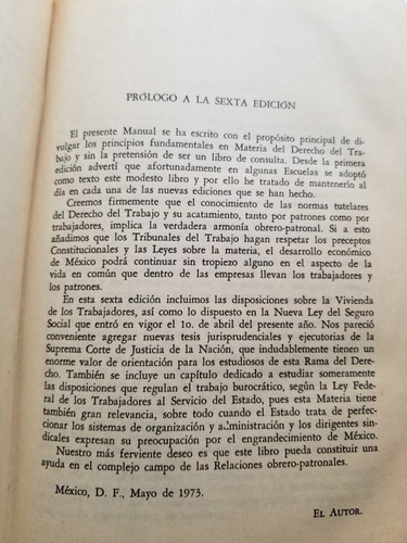 A0 Manual De Derecho Del Trabajo 10.a Ed Euquerio Guerrero (Usado)