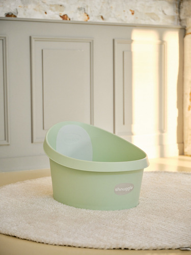 Tina Infantil Shnuggle Para Bebé Color Menta Liso
