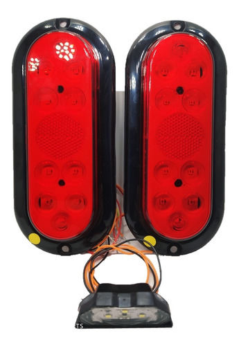 Par De Lanterna Led Selada Carretinha Reboque Jet Ski Barco