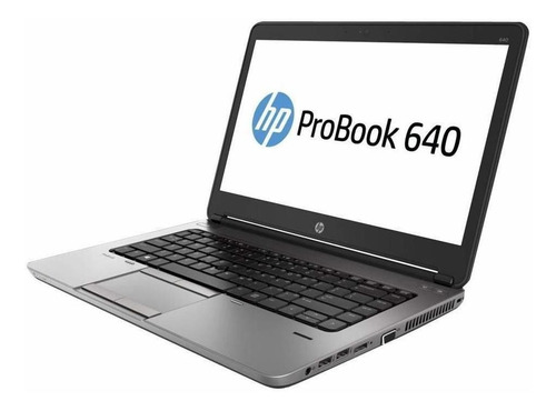 Imagen 2 de 4 de Laptop HP ProBook 640 G2 negra 14", Intel Core i7 6600U 16GB de RAM 1TB HDD, Intel HD Graphics 520 1366x768px Windows 10 Pro