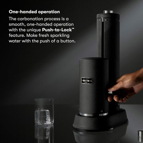 Aarke Carbonator Pro, Máquina De Agua Con Gas Negra