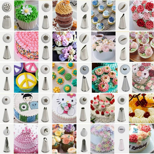 Set X24 Picos De Pasteleria Reposteria Acero Inoxidable