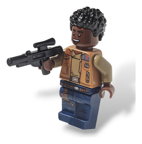 Minifigura De Rebel Finn Sonriente Con Blaster Lego