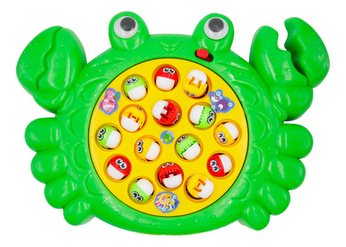 Juego Pescar Caña Electronico Giratorio Juguete Niños 15 Pzs