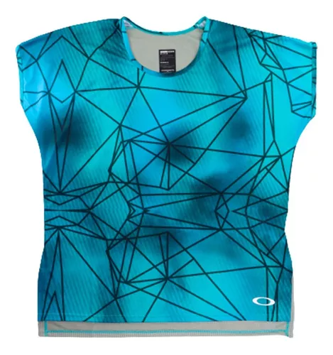 Camiseta Oakley Feminina Blur Ss Medow Para Academia