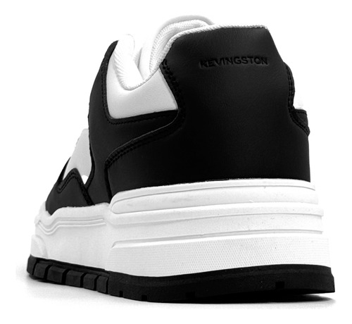 Zapatilla Hombre Blanco Negro Fiesta Salir Kevingston