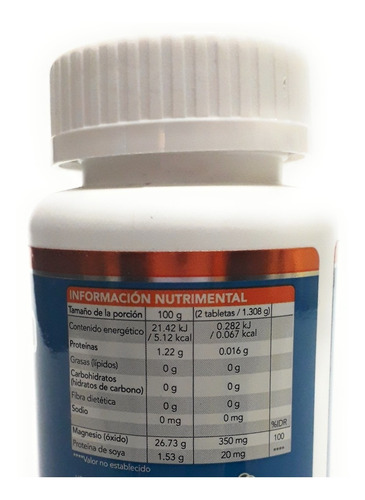 Imagen 3 de 4 de Magnesio Quelato Ultra Soya 60 Cap Envio Full