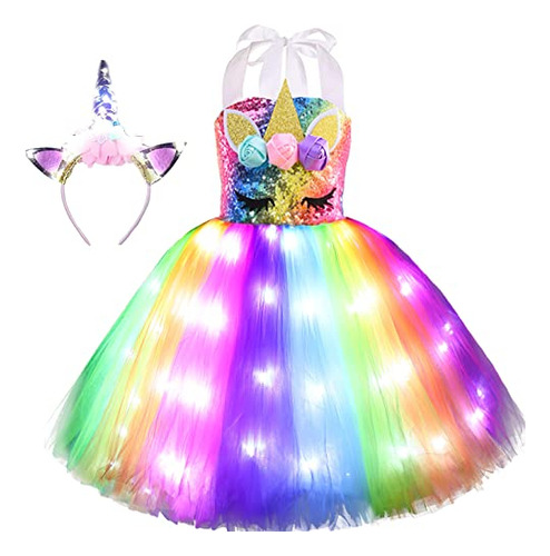 Viyorshop Chica Unicornio Traje Unicornio Tutu Xx65i