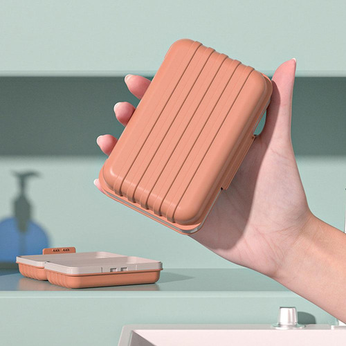 Caja De Jabón Perfumada Portátil Con Tapa, De Viaje Para El