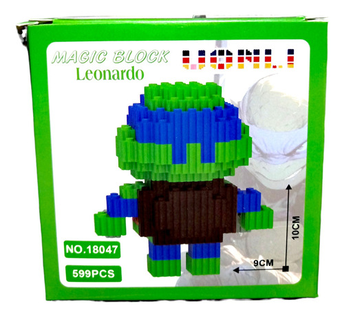 Bloques Mágicos Figuras 3d Personajes Tortugas Ninja Armable