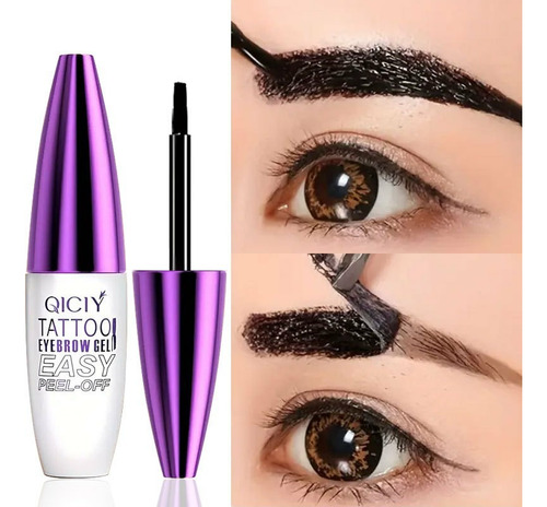 Pasta Para Cejas Impermeabl Duración Resistente Marrón Gris