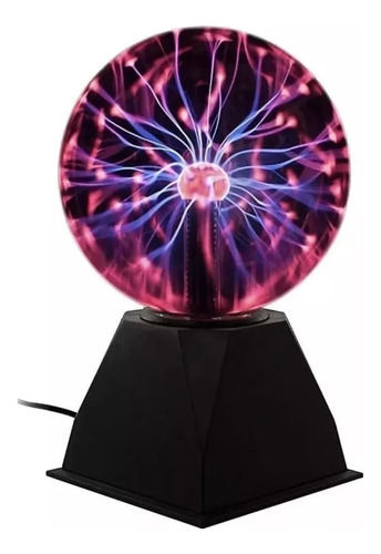 Lampara Plasma Tesla Cristal Mágico Sensible Al Tacto