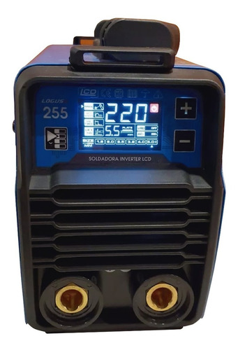 Imagen 3 de 8 de Soldadora Logus Sli255am Inverter Celulosica Lcd +mascara
