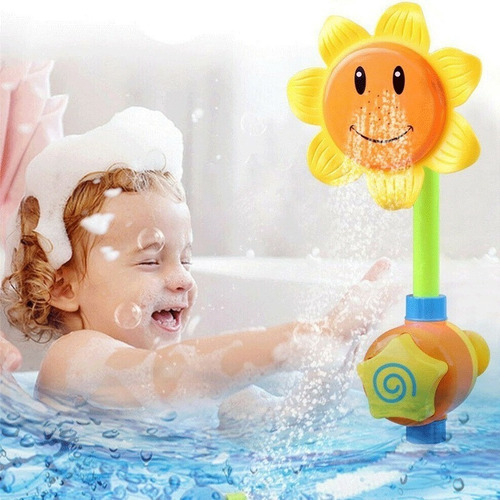 Imagen 3 de 5 de Juguete Para Baño Infantil - Flor Lluvia