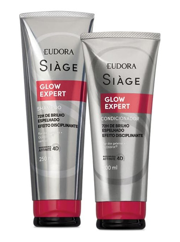 Siàge Glow Expert Shampoo 250ml + Condicionador 200ml Eudora