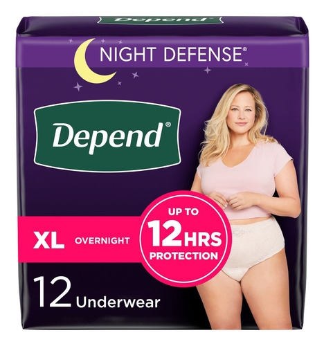 Depend Ropa Interior De Noche De Incontinencia Para Mujer