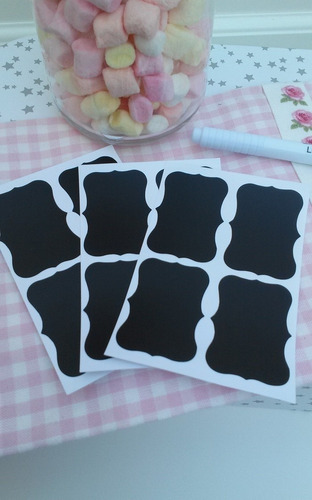 Imagen 4 de 4 de Etiquetas Pizarra Adhesivas Pack 100 Unidades