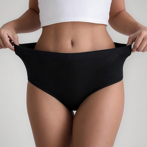 . 6 Packs Calzoncillos De Algodón De Talla Grande Para Mujer