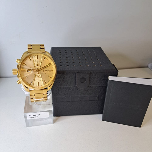 Relógio Diesel Masculino Dourado Dz4475/1di