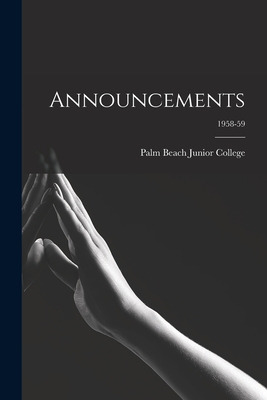 Libro Announcements; 1958-59 - Palm Beach Junior College