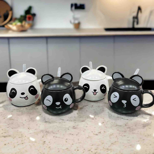 Mugs Panda Con Cuchara
