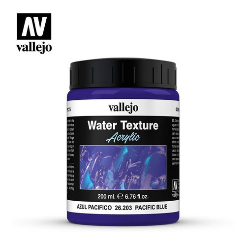 Imagen 1 de 2 de Vallejo Water Texture Azul Pacifico 200ml Rdelhobby Mza