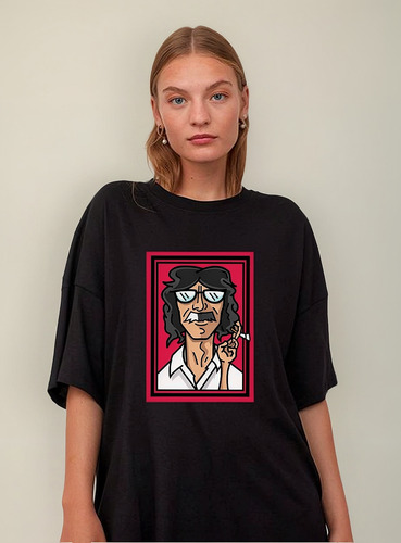 Remera Unisex Charly García Art Caricatura Personalizada