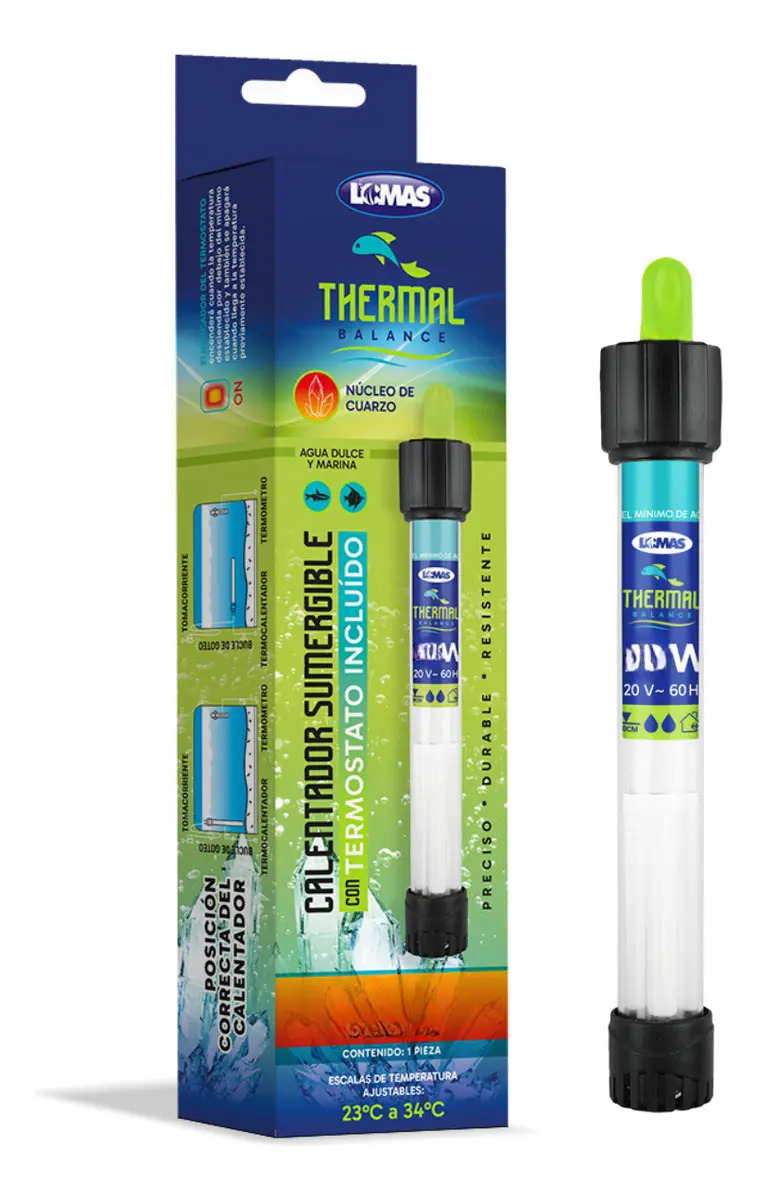 Calentador Con Termostato Thermal-balance Acuario Lomas Potencia 100 W