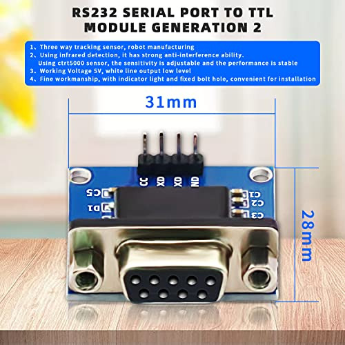 Módulo Convertidor Dafurui Rs232 A Ttl, 5 Piezas, Máximo 323