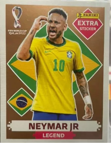 Figurinhas Copa 2022 Qatar Legends - 8 Un + Neymar Bronze