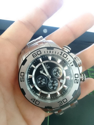 Reloj Invicta Pro Diver 22318 Acerado Silver Black Seminuevo