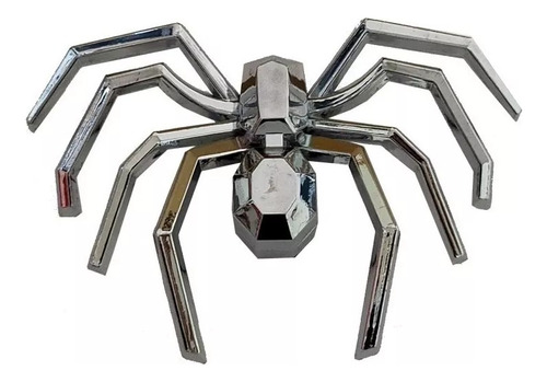 Emblema De Araña (spider) Cromado Plástico Abs 4 Piezas