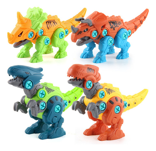 Juguete De Dinosaurios Armables Con Taladro Eléctrico