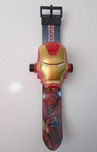 Reloj Con Proyecciones Iron Man .