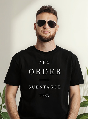 Polera New Order Substance 1987 Black Pop Abominatron
