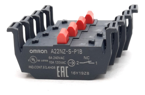 Lot Of 4 Omron A22nz-s-p1b Contact Block, 240vac 6a / 12 Sst