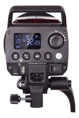 Flash De Estudio Godox Ms200 + Softbox Godox 60x90cm Bowens