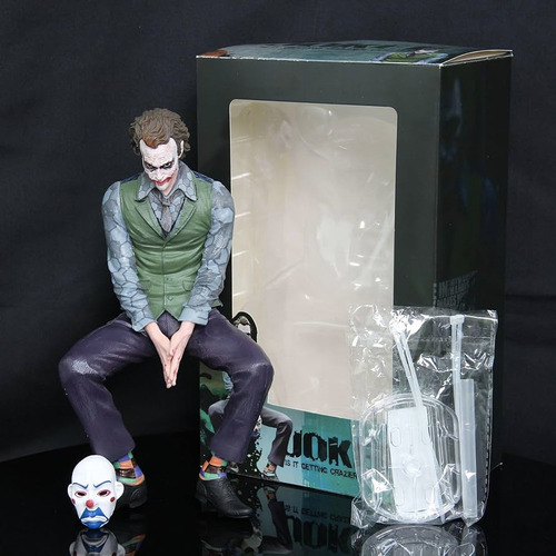 Figura Joker Guasón 24cm De Acción Batman Comic En Caja Xl