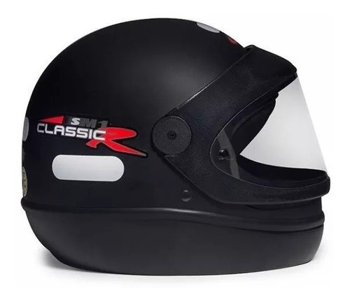 Capacete San Marino Classic Taurus Preto Fosco Masculino