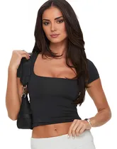 Comprar Blusas Escotadas Negras Para Mujer, Blusas De Moda Modernas