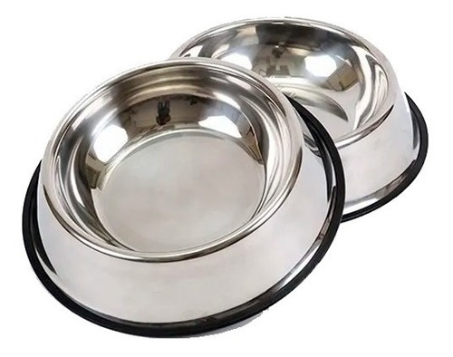 Comedero Perros Acero Inox Antivuelco 15,5cm Xchico 