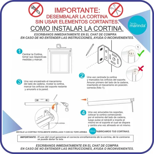 Cortina Roller Blackout 165 Ancho X 215 Alto 100% Bloqueo.