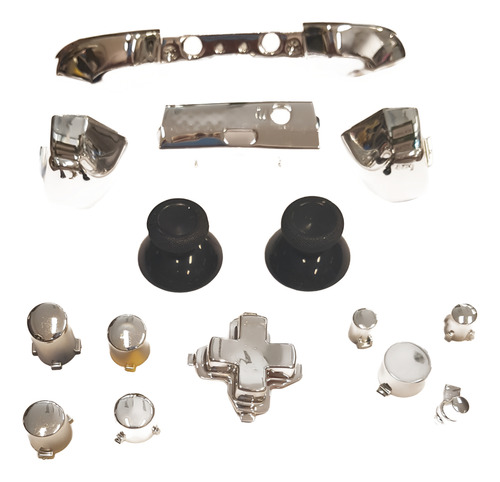 Kit Botões Rb Lb Prata Compatível Com Controles Xbox One S