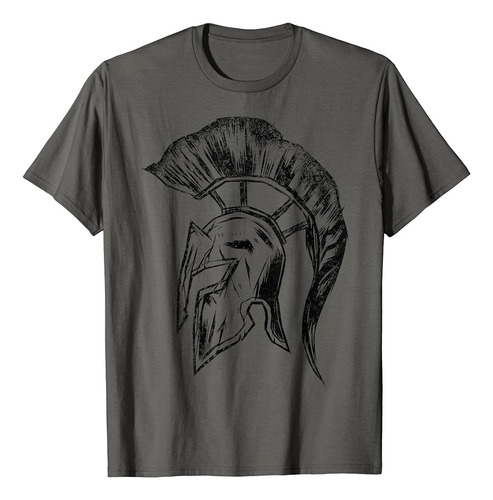 Retro Vintage Spartan Helmet Warrior Trojan Warrior T-shirt