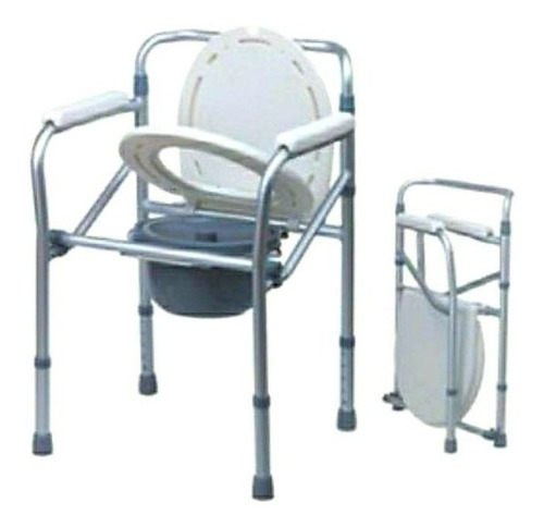 Imagen 2 de 9 de Sobre Water Eleva Inodoro Silla De Ducha Aluminio Plegable