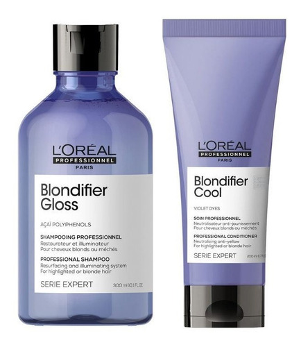 Pack Loreal Pro Blondifier Shampoo Gloss + Acondicionandor