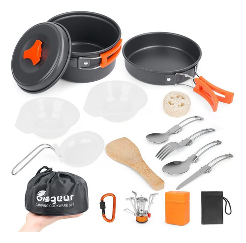 Bisgear Juego De 16 Utensilios De Cocina Para Campamento, K.