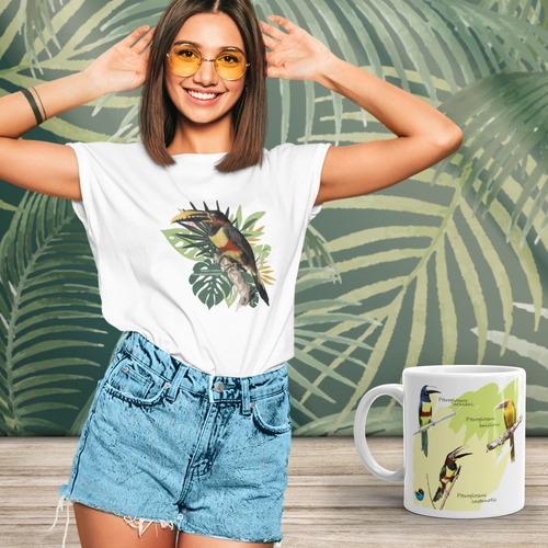 Imagem 2 de 3 de Kit Araçari (3 Camisetas + 1 Caneca)