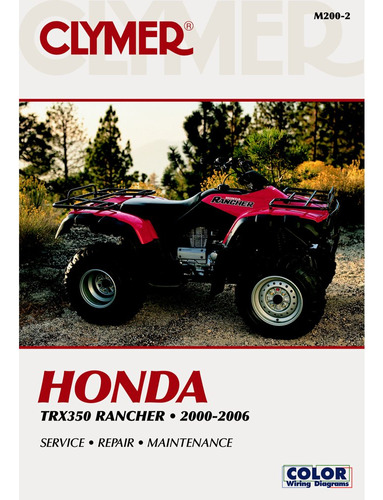 Honda Rancher Servicio Manual Fabricante: Clymer Numero Foto